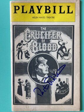 Paxton Whitehead (Only) Signed Playbill The Crucifer of Blood Age Marks Jan 1979